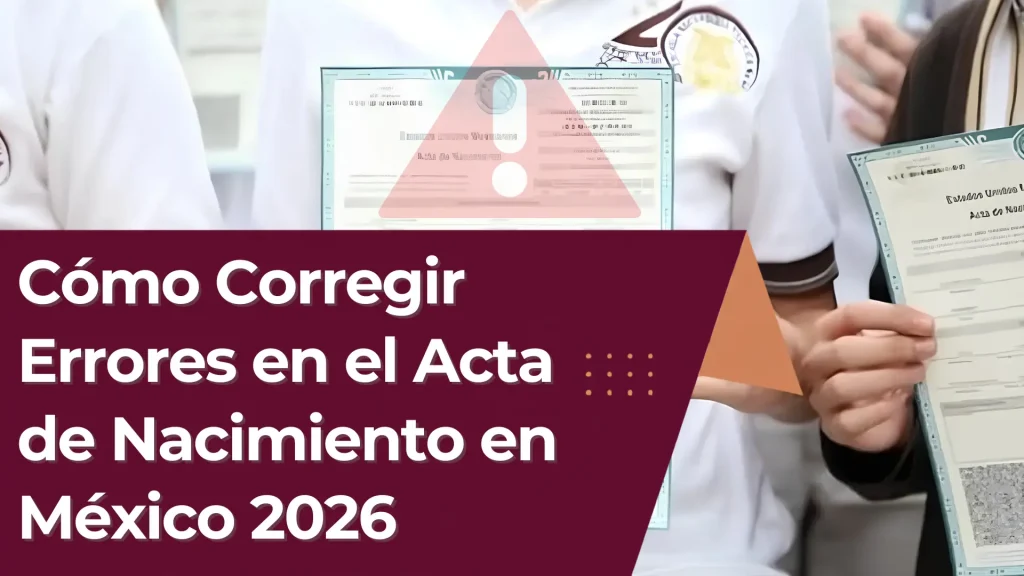 Cómo Corregir Errores en el Acta de Nacimiento en México 2026