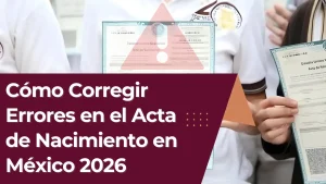Cómo Corregir Errores en el Acta de Nacimiento en México 2026