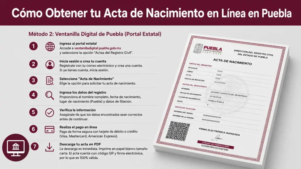 Método 2 Ventanilla Digital de Puebla (Portal Estatal)